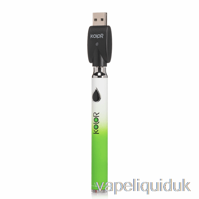 Leaf Buddi Kolor Twist Slim 650mAh Battery Green Vape Juice